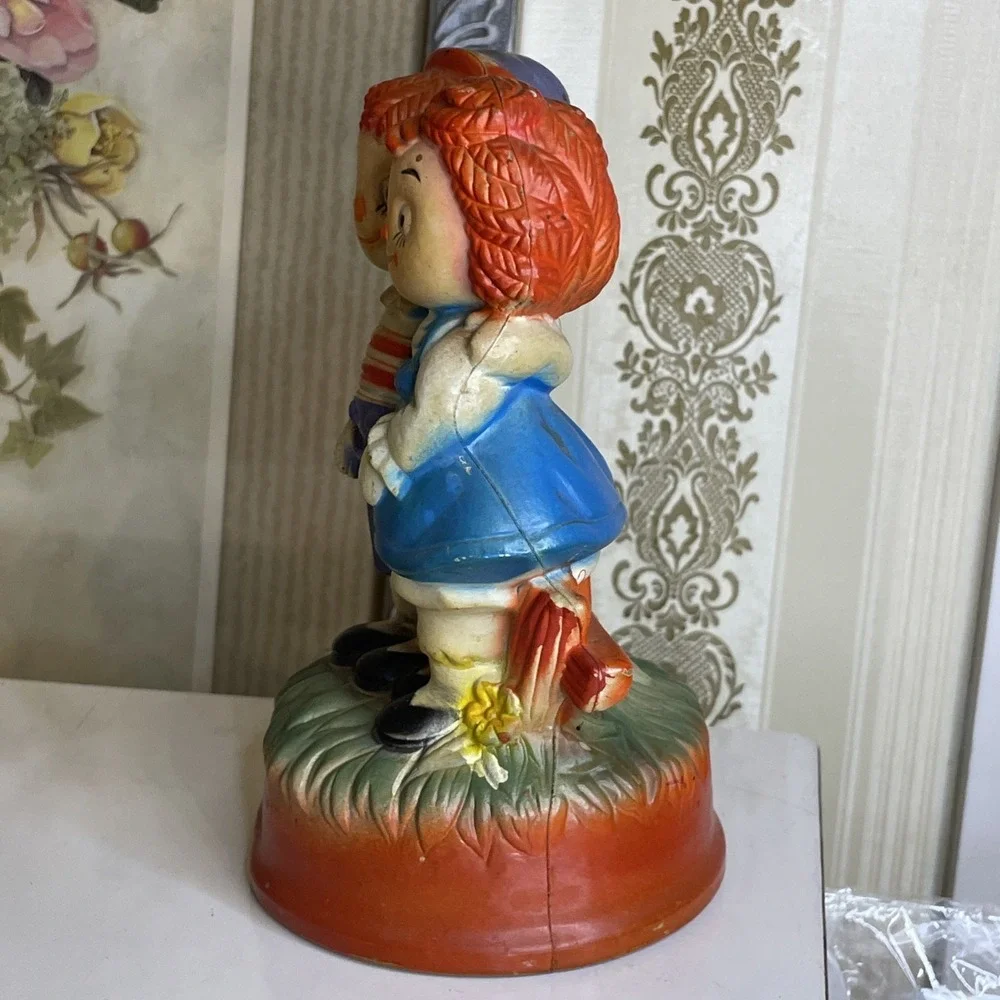 Raggedy Ann & Andy Sitting‎ Together Fence | Vintage | Nostalgia Grannycore